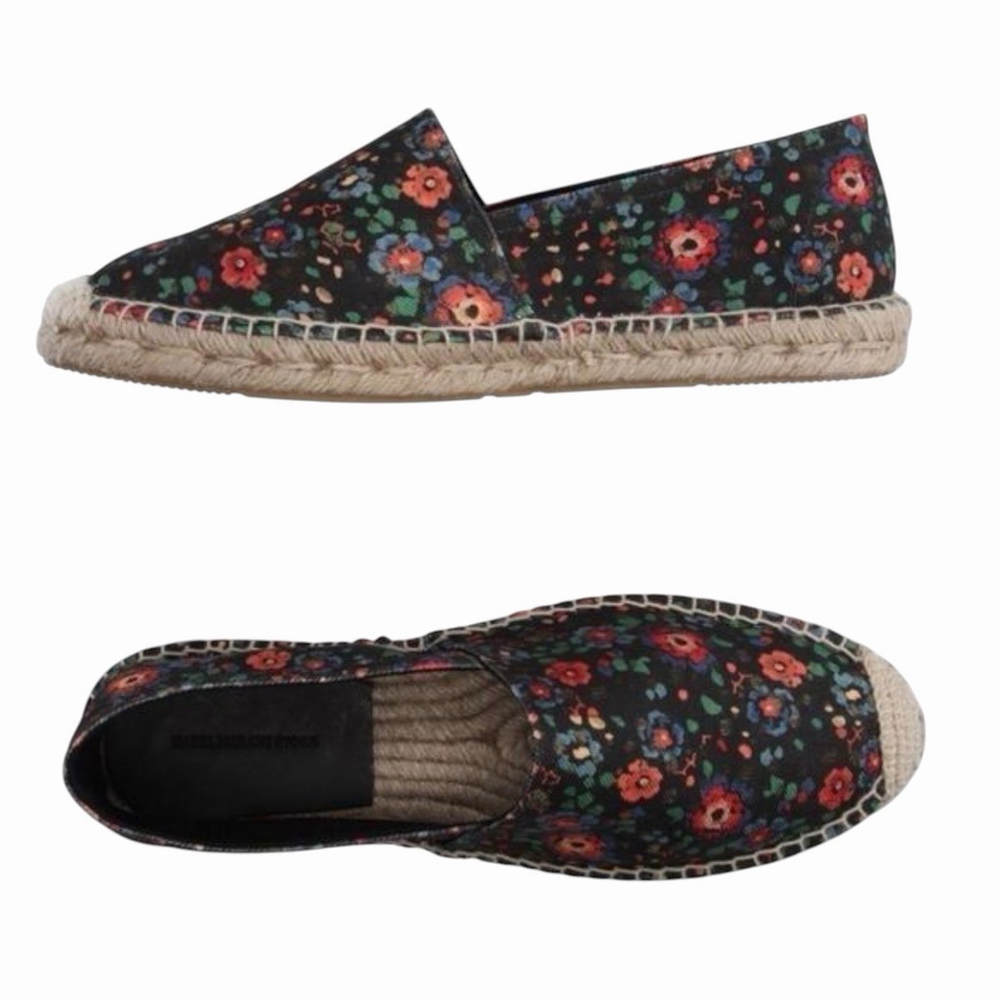 Isabel Marant Floral Espadrille Shoes Size 38 US 8 Quiet Luxury Designer Boho